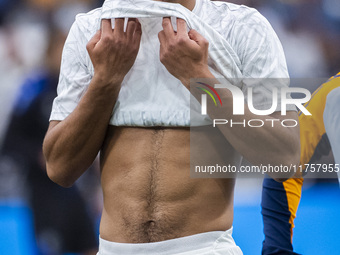 Jude Bellingham of Real Madrid CF appears during the La Liga EA Sports 2024/25 football match between Real Madrid CF and CA Osasuna at Estad...