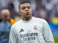 Kylian Mbappe of Real Madrid CF is seen during the La Liga EA Sports 2024/25 football match between Real Madrid CF and CA Osasuna at Estadio...