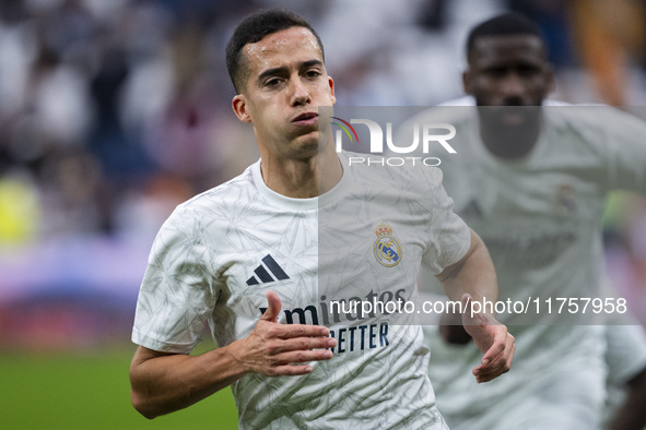 Lucas Vazquez of Real Madrid CF is seen during the La Liga EA Sports 2024/25 football match between Real Madrid CF and CA Osasuna at Estadio...