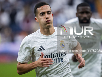 Lucas Vazquez of Real Madrid CF is seen during the La Liga EA Sports 2024/25 football match between Real Madrid CF and CA Osasuna at Estadio...