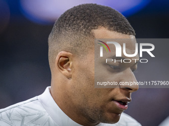 Kylian Mbappe of Real Madrid CF is seen during the La Liga EA Sports 2024/25 football match between Real Madrid CF and CA Osasuna at Estadio...