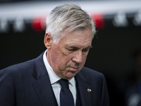 Carlo Ancelotti, head coach of Real Madrid CF, is seen during the La Liga EA Sports 2024/25 football match between Real Madrid CF and CA Osa...