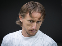 Luka Modric of Real Madrid CF enters the field during the La Liga EA Sports 2024/25 football match between Real Madrid CF and CA Osasuna at...