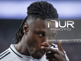 Eduardo Camavinga of Real Madrid CF is seen during the La Liga EA Sports 2024/25 football match between Real Madrid CF and CA Osasuna at Est...