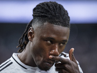 Eduardo Camavinga of Real Madrid CF is seen during the La Liga EA Sports 2024/25 football match between Real Madrid CF and CA Osasuna at Est...