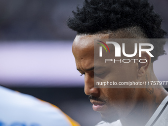 Eder Militao of Real Madrid CF is seen during the La Liga EA Sports 2024/25 football match between Real Madrid CF and CA Osasuna at Estadio...