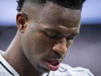 Vinicius Junior of Real Madrid CF is seen during the La Liga EA Sports 2024/25 football match between Real Madrid CF and CA Osasuna at Estad...