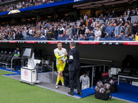 Fran Gonzalez of Real Madrid CF enters the field during the La Liga EA Sports 2024/25 football match between Real Madrid CF and CA Osasuna a...