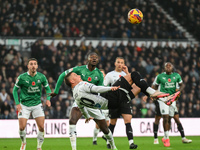 Jerry Yates of Derby County lines up an overhead kick that leads to a goal during the Sky Bet Championship match between Derby County and Pl...