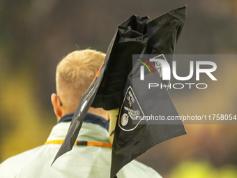 Norwich City corner flags are taken away after the Sky Bet Championship match between Norwich City and Bristol City at Carrow Road in Norwic...