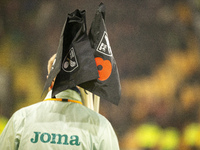 Norwich City corner flags are taken away after the Sky Bet Championship match between Norwich City and Bristol City at Carrow Road in Norwic...