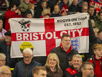 Bristol City supporters celebrate after the Sky Bet Championship match between Norwich City and Bristol City at Carrow Road in Norwich, Engl...