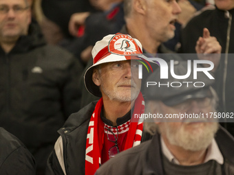 A Bristol City supporter stands after the Sky Bet Championship match between Norwich City and Bristol City at Carrow Road in Norwich, Englan...