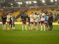 Bristol City players applaud their supporters after the Sky Bet Championship match between Norwich City and Bristol City at Carrow Road in N...