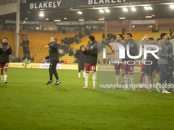 During the Sky Bet Championship match between Norwich City and Bristol City at Carrow Road in Norwich, England, on November 9, 2024. (