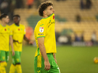 Emiliano Marcondes of Norwich City looks dejected after the Sky Bet Championship match between Norwich City and Bristol City at Carrow Road...