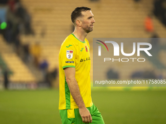 Shane Duffy of Norwich City appears dejected after the Sky Bet Championship match between Norwich City and Bristol City at Carrow Road in No...