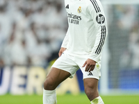 Jude Bellingham central midfield of Real Madrid and England during the La Liga match between Real Madrid CF and CA Osasuna at Estadio Santia...