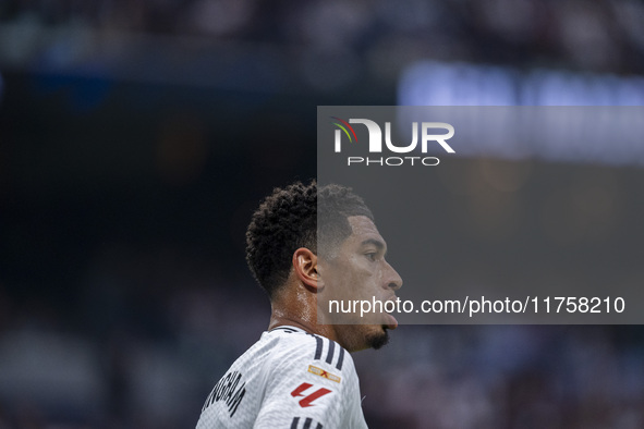 Jude Bellingham of Real Madrid CF is seen during the La Liga EA Sports 2024/25 football match between Real Madrid CF and CA Osasuna at Estad...