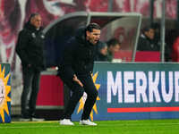 Gerardo Seoane of Borussia Monchengladbach  gestures during the Bundesliga match between RB Leipzig and Borussia Mönchengladbach at Red Bull...