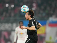 Rocco Reitz of Borussia Monchengladbach  heads during the Bundesliga match between RB Leipzig and Borussia Mönchengladbach at Red Bull arena...