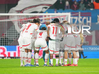  Rb Leipzig team  during the Bundesliga match between RB Leipzig and Borussia Mönchengladbach at Red Bull arena, Leipzig, Germany on Novembe...