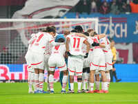  Rb Leipzig team  during the Bundesliga match between RB Leipzig and Borussia Mönchengladbach at Red Bull arena, Leipzig, Germany on Novembe...