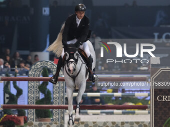 Piergiorgio Bucci rides Kiss Me Fabulesse during the International Winning Round CSI5*-W Trophy No. 5 presented by Crivelli at Jumping Veron...