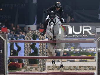 Piergiorgio Bucci rides Kiss Me Fabulesse during the International Winning Round CSI5*-W Trophy No. 5 presented by Crivelli at Jumping Veron...