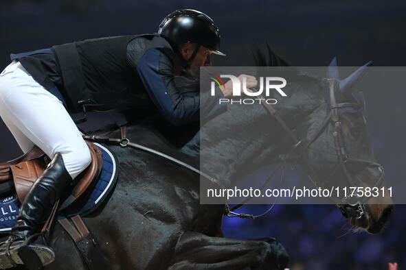 Peder Fredricson rides Alcapone Des Carmille during the International Winning Round CSI5*-W Trophy No. 5 presented by Crivelli at Jumping Ve...