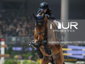 Edwina Tops-Alexander rides Corelli Des Mies during the International Winning Round CSI5*-W Trophy No. 5 presented by Crivelli at Jumping Ve...