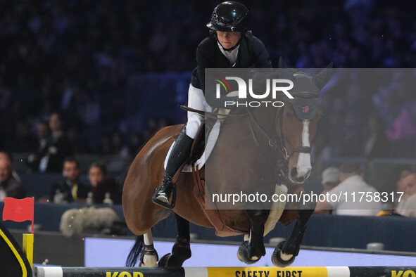 Sophie Hinners rides Iron Dames Singclair during the International Winning Round CSI5*-W Trophy No. 5 presented by Crivelli at Jumping Veron...