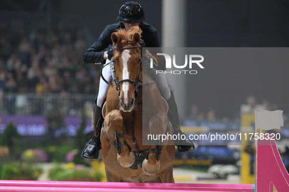 Kevin Staut rides Vida Loca Z during the International Winning Round CSI5*-W Trophy No. 5 presented by Crivelli at Jumping Verona in Verona,...