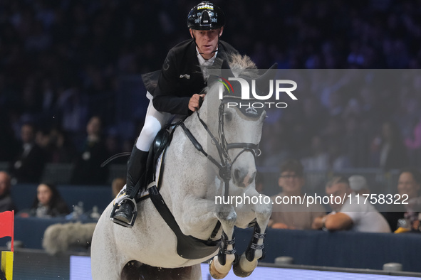 Marcus Ehning rides Flower Girl during the International Winning Round CSI5*-W Trophy No. 5 presented by Crivelli at Jumping Verona in Veron...