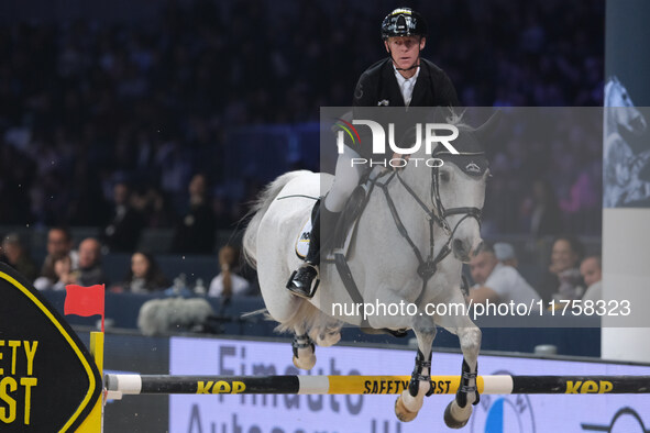 Marcus Ehning rides Flower Girl during the International Winning Round CSI5*-W Trophy No. 5 presented by Crivelli at Jumping Verona in Veron...