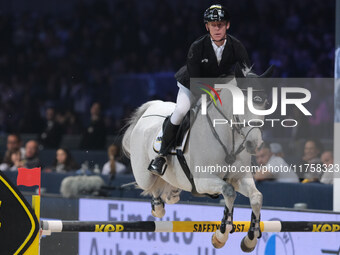 Marcus Ehning rides Flower Girl during the International Winning Round CSI5*-W Trophy No. 5 presented by Crivelli at Jumping Verona in Veron...