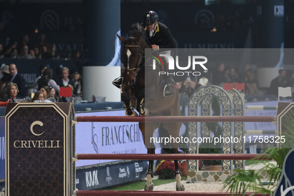 Arnaldo Bologni rides Tailormade Mequilot PS during the International Winning Round CSI5*-W Trophy No. 5 presented by Crivelli at Jumping Ve...