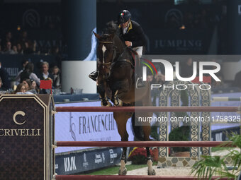 Arnaldo Bologni rides Tailormade Mequilot PS during the International Winning Round CSI5*-W Trophy No. 5 presented by Crivelli at Jumping Ve...