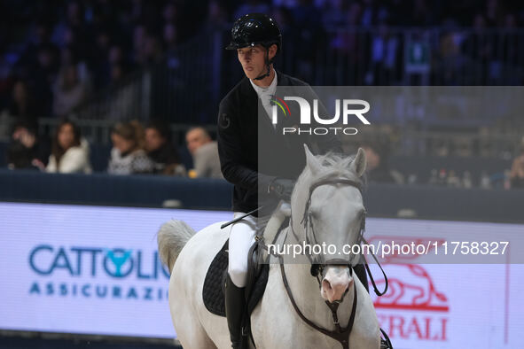 Kevin Jochems rides Casillas Van De Helle during the International Winning Round CSI5*-W Trophy No. 5 presented by Crivelli at Jumping Veron...