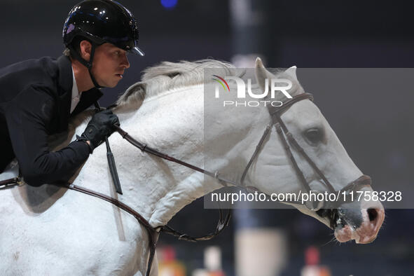 Kevin Jochems rides Casillas Van De Helle during the International Winning Round CSI5*-W Trophy No. 5 presented by Crivelli at Jumping Veron...