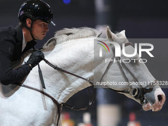 Kevin Jochems rides Casillas Van De Helle during the International Winning Round CSI5*-W Trophy No. 5 presented by Crivelli at Jumping Veron...