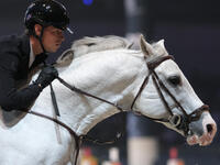 Kevin Jochems rides Casillas Van De Helle during the International Winning Round CSI5*-W Trophy No. 5 presented by Crivelli at Jumping Veron...