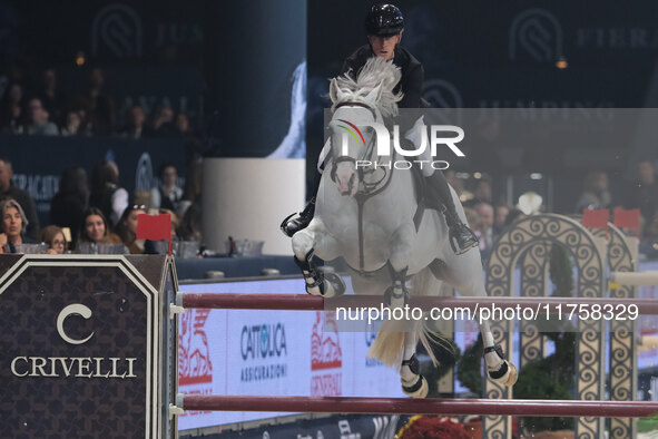 Kevin Jochems rides Casillas Van De Helle during the International Winning Round CSI5*-W Trophy No. 5 presented by Crivelli at Jumping Veron...