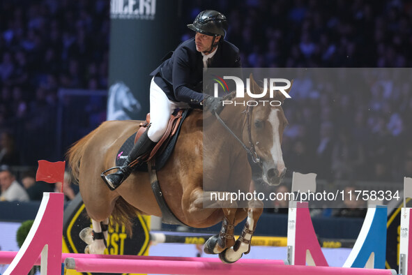 Gregory Cottard rides Gammelgaards Carola during the International Winning Round CSI5*-W Trophy No. 5 presented by Crivelli at Jumping Veron...