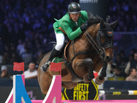 Gerfried Puck rides Equitron Ornaat V during the International Winning Round CSI5*-W Trophy No. 5 presented by Crivelli at Jumping Verona in...