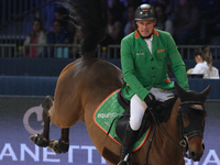 Gerfried Puck rides Equitron Ornaat V during the International Winning Round CSI5*-W Trophy No. 5 presented by Crivelli at Jumping Verona in...