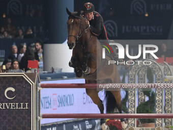 Emanuele Gaudiano rides Nikolaj De Music during the International Winning Round CSI5*-W Trophy No. 5 presented by Crivelli at Jumping Verona...