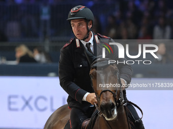 Emanuele Gaudiano rides Nikolaj De Music during the International Winning Round CSI5*-W Trophy No. 5 presented by Crivelli at Jumping Verona...