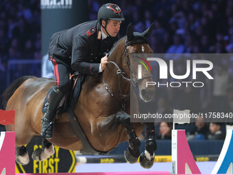 Emanuele Gaudiano rides Nikolaj De Music during the International Winning Round CSI5*-W Trophy No. 5 presented by Crivelli at Jumping Verona...