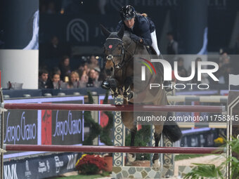 Barbara Schnieper rides Canice during the International Winning Round CSI5*-W Trophy No. 5 presented by Crivelli at Jumping Verona in Verona...